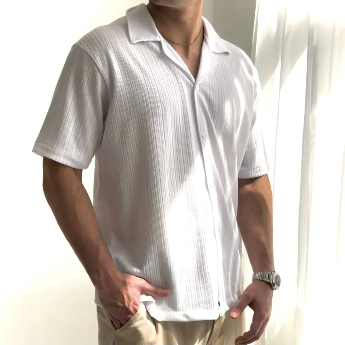 New Edition Camisa Manga Corta European Collection Blanco